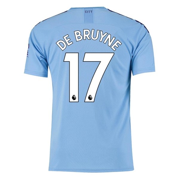 Camiseta Manchester City NO.17 De Bruyne 1ª 2019/20 Azul